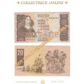 1990 : S. A. Bank Note : TWENTY RAND/TWINTIG RAND : CL STALS : FIRST ISSUE.