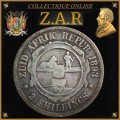 1893 : Z.A.R. : TWO SHILLINGS: Coin in Circulated Condition, LOW MINTED: 106.951. As per Photo.