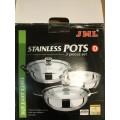 Stainless cooking pots