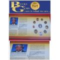 RARE Certified and INK SIGNED ORIGINAL COINS SET 2000 MANDELA R5 COIN SAMINT ISSUE + CERT BY CECIL