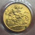 2nd FINEST - 1925 UNION 1/2 SOVEREIGN 22kt **MS64** BRILLIANT UNC- PCGS GRADED only 2 in ms65 - RARE