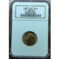 2ND FINEST - 1932 UNION 1 FULL SOVEREIGN ** MS64 ** IN BRILLIANT UNC -NGC GRADE 7.948gr 22KT RARE