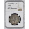*BnG 7th BIRTHDAY SALE* 1932 UNION 2.5 SHILLING - AU58 -NGC GRADE - HERNS VALUE R20,000 IN UNC