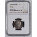 3RD FINEST - 1949 UNION 1 SHILLING - PF66 - NGC GRADE -SEE FULL SET - COIN 4 OF 9 ON AUCTION TODAY