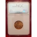 1896 ZAR 1 POND AU58 - NGC UNC GRADE - HERNS VALUE XF - R35,000 & R95,000 IN UNC - VERY RARE IN UNC