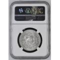 1896 ZAR 2.5 SHILLING - MS61 - NGC GRADE - HERNS VALUE - LOW - UNDER VALUED - NONE AVAILABLE