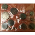 Collection of Original Ancient & Shipwreck coins - set of  - in folder