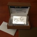 SALE"BIG 5 "100 GRAM SILVER BAR "PRINTED" ONLY 1000 MINTED COLLECTORS SERIES- BOX & CERTIFICATE