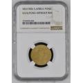 1900 ZAR GOLD BLANK / KAALPOND ** WITH RIM** - NGC GRADE VERY RARE - HERNS VALUE R55,000 IN UNC