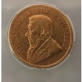 1892 ZAR GOLD 1 POND *DOUBLE SHAFT *XF45 * SANGS GRADE HERNS XF R 20 000 & UNC 80K