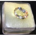 CERTIFIED 1.448 cts - LIGHT YELLOW - CITRINE - OVAL CUT - GOOD CUT & SHINE -COA INCLUDED (EGL)