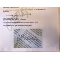 RARE Certified and INK SIGNED ORIGINAL COINS SET 2000 MANDELA R5 COIN SAMINT ISSUE + CERT BY CECIL
