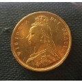 PROOF 1890 AUSTRALIA JUBILEE HEAD *MELBOURNE* 1/2 Sovereign Gold 3.99gr 22KT RARE BEAUTIFULLY TONED
