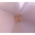CERTIFIED 2.269 cts CITRINE - STRONG ORANGE/YELLOW -SQUARE CUT -GOOD CUT and SHINE -COA