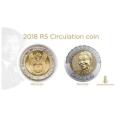 UNC coins - from sealed BAG 2018 R5 - MANDELA 100 YRS CENTENARY - high grades FROM SEALED BAG