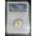 1933 UNION SA 1 SHILLING - MS65 -NGC 2ND FINEST GRADE - ONLY 4 IN MS66 BOOK VALUE LOW UNC 10,000