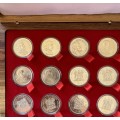 1965 to 1981 SILVER RAND PROOF SET - IN WOODEN BOX AND CAPSULES