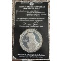 1983 OLYMPIC SILVER DOLLAR PROOF COIN - 900 SILVER