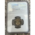 2011 SARB 90th ANNIVERSARY R5 COIN - MS66 - NGC GRADE