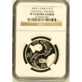 2009 SILVER RAND PROTEA - NATIONAL ANTHEM- PF70UC - NGC HIGHEST GRADE