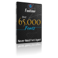 Fontime Font Mega Pack - 65,000 Fonts!  Free same Day Delivery