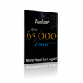 Fontime Font Mega Pack - 65,000 Fonts!  Free same Day Delivery