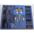 WMF CROMORGAN boxed CUTLERY SET=CONTOUR PATTERN=6 place setting=44 piece=STAINLESS STEEL=AS NEW!!!