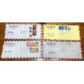 REPUBLIC of CHINA TAIPEI TAIWAN 1981 4 airmail letters to SOUTH AFRICA UNUSUAL! STUNNING ITEMs!!!