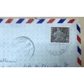 JAPAN AIRMAIL LETTER to WHITE RIVER forwarded to VRYHEID via NELSPRUIT SOUTH AFRICA 1922??