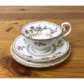 ROYAL WORCESTER=DATES to 1900=TEA TRIO=RARE=119 YEARS OLD!!=2411 PATTERN=FLORAL=FLOWERS=STUNNING!!=G