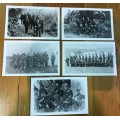 NATAL WAR PHOTOGRAPHS x 5=DURBAN ROYAL RIFLES=COPYRIGHT LOCAL HISTORY MUSEUM=RIFLES=SOLDIERS=SWORDS
