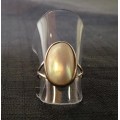 MABE PEARL RING STERLING SILVER 925 GENUINE DELICATE and BEAUTIFUL!!!!!