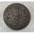 BRITISH MILITARY BRASS BUTTON WORLD WAR 2 ROYAL COAT OF ARMS TUNIC or GREATCOAT BUTTON GREAT BRITAIN