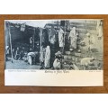 POSTCARD POST CARD INDIAN CORRESPONDENCE BATHING IN HOLY WATER INDIA RELIGION Thacker BOMBAY Saxony