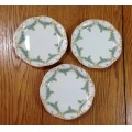 ROSENTHAL GERMANY CLASSIC ROSE COLLECTION 3 x TRINKET PINDISHES PIN DISHES SMALL BOWLS STUNNING!!!!