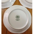 ROSENTHAL GERMANY CLASSIC ROSE COLLECTION 3 x TRINKET PINDISHES PIN DISHES SMALL BOWLS STUNNING!!!!