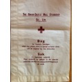 UNION-CASTLE MAIL STEAMSHIP C0., LTD.=2 x BAGS for HYGIENIC BANDAGES=RED CROSS=ENGLISH=AFRIKAANS.