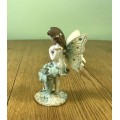 FAIRY FAIRIES Fairy Standing behind a table Flower!!!! MOVING WINGS!!! RESIN FIGURINE AWESOME GIFT!