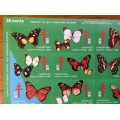 CHRISTMAS STAMPS SHEET 1969 RSA KERSFEES PREVENT TB 20c CINDERELLA BUTTERFLIES by E.C BYRNE SPRINBOK