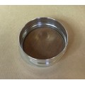 WINE COASTER SILVER PLATED WOODEN INSERT PLAIN with centred RIBBING awesome for your WINE BOTTLE!!!