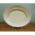 CLARICE CLIFF LARGE OVAL PLATTER 416mm long WILKINSON POTTERY PATTERN 1024 538 ENGLAND!!! ART DECO!!