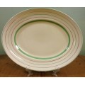 CLARICE CLIFF LARGE OVAL PLATTER 416mm long WILKINSON POTTERY PATTERN 1024 538 ENGLAND!!! ART DECO!!