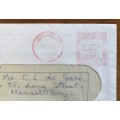 TRUST BANK ITEM REPUBLIC of SOUTH AFRICA RSA ORDINARY MAIL OUDTSHOORN 1966 with CREDIT NOTE!!!