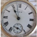 WATCH=ELGIN Half Hunter Case Vintage Wristwatch=1921=3/4 Gold Plated=Serial N 23130888=Keystone Case