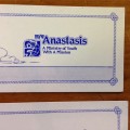 SHIP BOOKMARKS x 2 M.V. ANASTASIS PASSENGER LINER CRUISE SHIP A MINISTRY OF YOUTH WITH A MISSION.