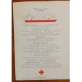 POSTCARD POST CARD DRK HILFSSCHIFF FLORA AUXILLIARY HOSPITAL SHIP GERMAN RED CROSS