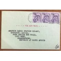 QSL RADIO HAM CARDS USA to SOUTH AFRICA x 3 1981/82/83 Scarce Amateur Radio Aeroplane Pilot.