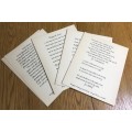 THE DRYAD WRITING CARDS ALFRED FAIRBANKS LEICESTER ENGLAND 1930`s 10 cards + notes.