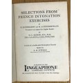 SELECTED FRENCH INTONATION EXERCISES LINGUAPHONE LANGUAGE  INSTITUTE BOOKLET.