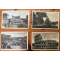 POSTCARDS x 20 POST CARDS ROME ROMA ITALY 1938 MONUMENTS BUILDINGS PYRAMID UNUSED BLACK + WHITE